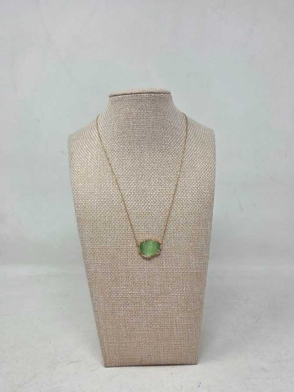 New Anthropologie medium rebirth necklace in mint green